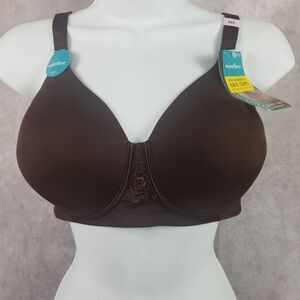 Vanity Fair Bra Beauty Back Smoother Full-Figure Wireless 71380 Brown 36D